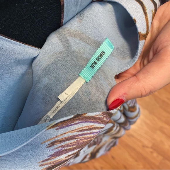 ❌ SOLD ELSEWHERE Blue floral dandelion mini dress - Picture 4 of 4